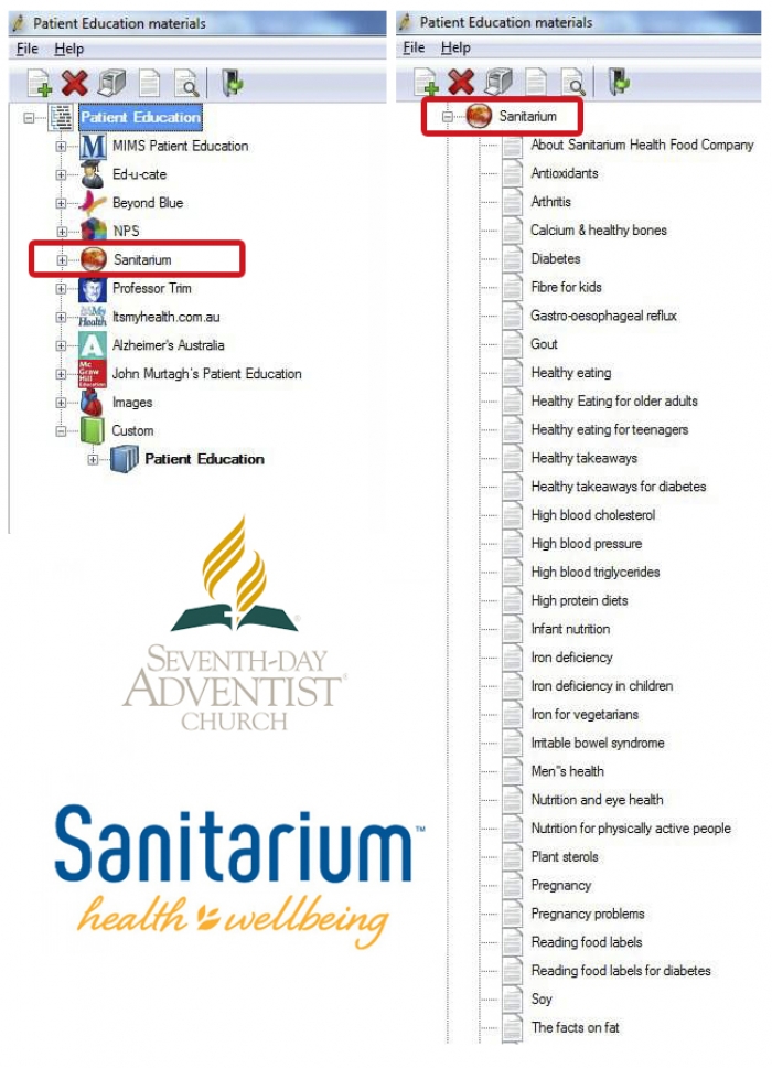 Seventh Day Adventist Sanitarium Health Fact Sheets For Gps