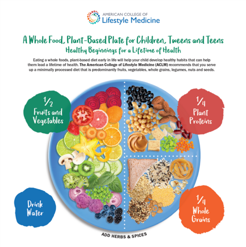 Aclm Resource Child Plate Promoting A Vegan Diet