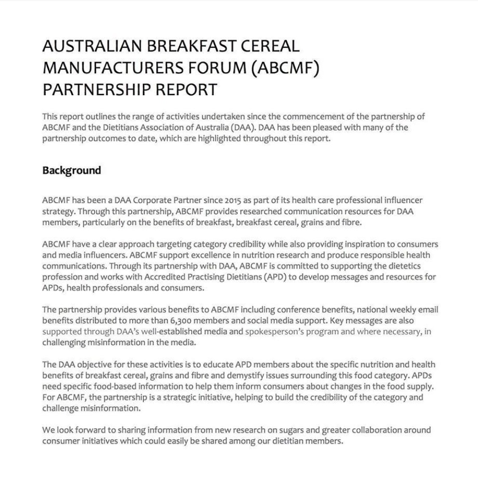 Abcmf Partnership Report